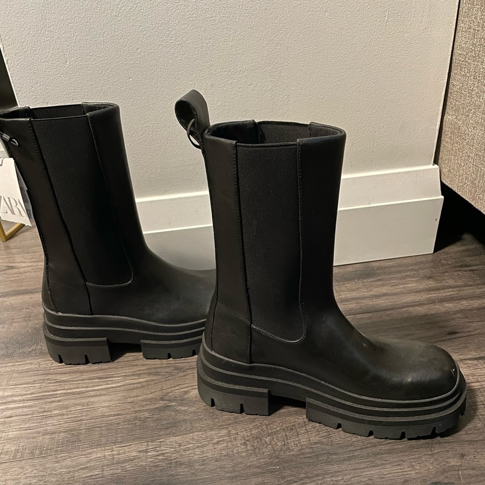 Zara Black Ankle Boots